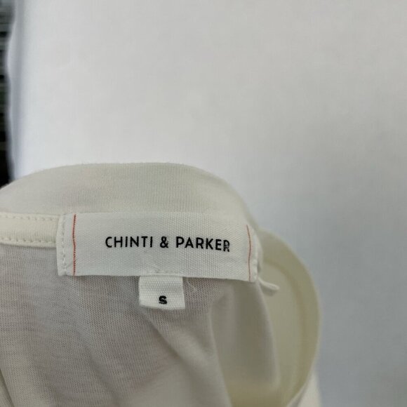 Chinti & Parker Work of Art Colorful T-Shirt Tee Organic Cotton White size Small - Picture 8 of 9